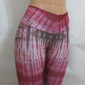 SOVI FIT Yoga Pants Leggings Pink Tie Dye XS